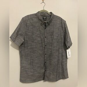 Hurley Short Sleeve 100% Cotton Button Up Shirt Sz XXL nwt